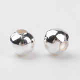 Iron Round Spacer Beads, Silver Color Plated, 5mm, Hole: 1.8mm, 200pcs/Set