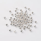 Iron Round Spacer Beads, Silver Color Plated, 5mm, Hole: 1.8mm, 200pcs/Set