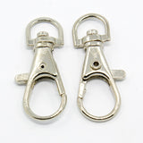 Alloy Swivel Lobster Claw Clasps, Swivel Snap Hook, Platinum, 35x13mm, Hole: 6mm, 20pc/Set