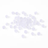 Plastic Ear Nuts, Earring Backs, White, Size: about 2.5mm long, 4mm wide, 2.5mm thick, Hole: 0.7mm, 500pc/Set