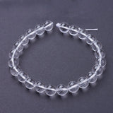 Natural Quartz Crystal Beads Strands, Rock Crystal Beads, Round, 8mm, Hole: 1mm, about 23pcs/strand, 7.5 inch