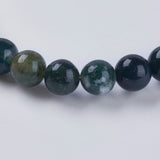 Natural Indian Agate Beads Strands, Round, 4mm, Hole: 1mm, about 43pcs/strand, 7.2 inch