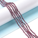 Natural Garnet Beads Strands, Round, Faceted, 2mm, Hole: 0.4mm, about 192pcs/Strand, 15.16 inch(38.5cm)