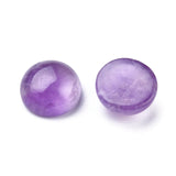 Natural Amethyst Cabochons, Half Round, Grade A, 10x4~5mm, 5pc/Set