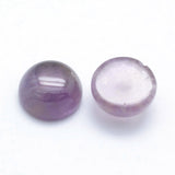 Natural Amethyst Cabochons, Half Round, 6x3~3.5mm, 5pc/Set