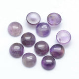 Natural Amethyst Cabochons, Half Round, 6x3~3.5mm, 5pc/Set