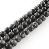 Natural Labradorite Round Bead Strands, 8mm, Hole: 1mm, about 45~47pcs/strand, 14.9 inch