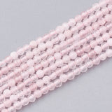 Natural Rose Quartz Beads Strands, Faceted, Round, 2mm, Hole: 0.5mm, about 182pcs/strand, 15.5 inch