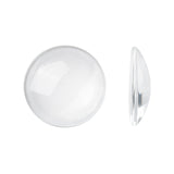 Transparent Glass Cabochons, Clear Dome Cabochon for Cameo Photo Pendant Jewelry Making, Clear, 24.5~25x5~7mm, 10pcs/Set