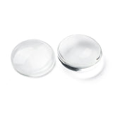 Transparent Glass Cabochons, Half Round/Dome, Clear, 30x7mm, 10pcs/Set