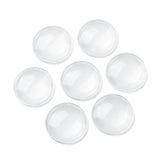 Transparent Glass Cabochons, Half Round/Dome, Clear, 30x7mm, 10pcs/Set