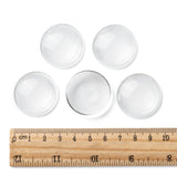 Transparent Glass Cabochons, Half Round/Dome, Clear, 30x7mm, 10pcs/Set