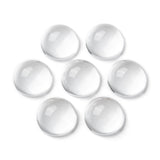 Transparent Half Round Glass Cabochons, Clear, 18~19x9.5~10.5mm, 10pc/Set