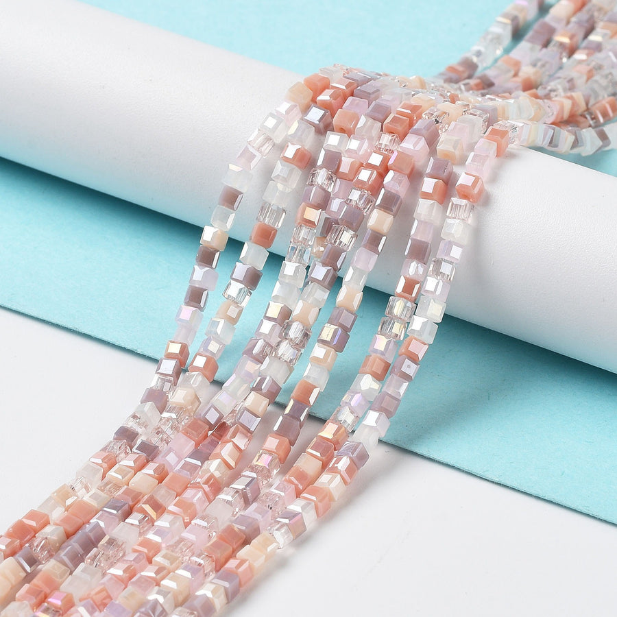 20 GLASS ROUND DONUT GLITTER BEADS 10mm LARGE HOLE 4mm TWO - Foto 3