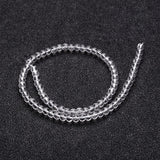 Glass Round Bead Strands, Clear, 8mm, Hole: 1mm, about 40pcs/strand, 11 inch, 5Strand/Set