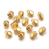 Tibetan Style Alloy Spacer Beads, Lead Free & Cadmium Free, Oval, Antique Golden, 6x5mm, Hole: 1mm, 50pc/Set