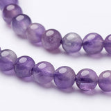 Amethyst Strands, Round, about 84~88pcs/strand, 15.3 inch, 4mm in diameter, hole: 0.8mm