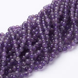 Amethyst Strands, Round, about 84~88pcs/strand, 15.3 inch, 4mm in diameter, hole: 0.8mm