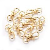 Alloy Swivel Lobster Claw Clasps, Swivel Snap Hook, Jewellery Making Supplies, Golden, 30.5x11x6mm, Hole: 5x9mm, 100pc/Set