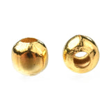 Iron Spacer Beads, Long-Lasting Plated, Round, Golden, 4mm, Hole: 1.5mm, 500pcs/Set