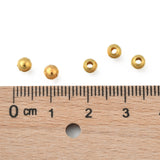 Iron Spacer Beads, Long-Lasting Plated, Round, Golden, 4mm, Hole: 1.5mm, 500pcs/Set