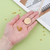 Iron Spacer Beads, Long-Lasting Plated, Round, Golden, 4mm, Hole: 1.5mm, 500pcs/Set