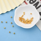 Iron Spacer Beads, Long-Lasting Plated, Round, Golden, 4mm, Hole: 1.5mm, 500pcs/Set