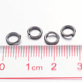 90pcs Brass Jump Rings, Cadmium Free & Lead Free, Open Jump Rings, Gunmetal, 18 Gauge, 6x1mm, Inner Diameter: 4mm, about 90pcs/10g