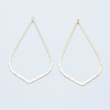 Long-Lasting Plated Brass Big Pendants, Real 18K Gold Plated, Nickel Free, Leaf, 69x40x1.5mm, Hole: 1mm, 2pcs/Set