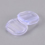 Comfort Silicone Earring Pads, Clip Earring Cushions, for Clip-on Earrings, Clear, 10x9x2mm, Hole: 8.5x1mm, 20pcs/Set