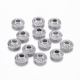 Tibetan Style Spacer Beads, Antique Silver, Lead Free and Nickel Free, 5x3mm, Hole:1.5mm, 100pcs/Set