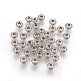 Tibetan Style Alloy Spacer Beads, Bicone, Antique Silver, Lead Free & Cadmium Free & Nickel Free, 6.5x3.5mm, Hole: 2mm, 100pc/Set