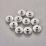 Tibetan Style Alloy Bead Spacers, Disc, Antique Silver, Lead Free & Cadmium Free, 11.5x11.5x4.5mm, Hole: 1.5mm, 20pc/Set