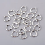 Tibetan Style Alloy Bead Frames, Lead Free and Cadmium Free, Nickel Free, Heart, Antique Silver Color, about 13.5x14x2mm, hole: 1.5mm, 50pc/Set