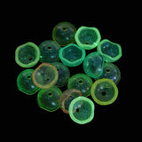 Luminous Acrylic Bead Cone, Glitter Beads, Glow in the Dark, Eggshell, Mixed Color, 8x16mm, Hole: 2mm, about 684pcs/500g, 50pc/Set