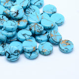 Drawbench Acrylic Beads, Spray Painted, Flat Round, Mixed Color, 9x3.5mm, Hole: 1mm, 50pc/Set