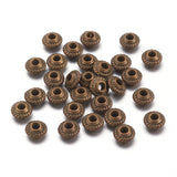 Tibetan Style Spacer Beads, Antique Bronze, Lead Free and Nickel Free, 5x3mm, Hole:1.5mm, 200pc/Set