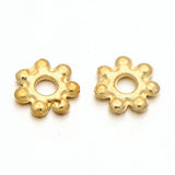 Light Gold Plated Alloy Daisy Spacer Beads, Golden, 4.5x1mm, Hole: 1mm, 500pc/Set