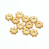 Light Gold Plated Alloy Daisy Spacer Beads, Golden, 4.5x1mm, Hole: 1mm, 500pc/Set