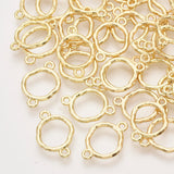 Alloy Links connectors, Ring, Light Gold, 17x12x1.5mm, Hole: 1.4mm, 10pcs/Set