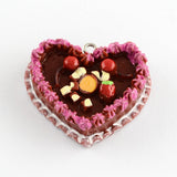 Food Resin Cake Pendants, Mixed Color, 28x33x11mm, Hole: 2mm, 5pc/Set