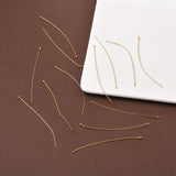 Brass Ball Head Pins, Golden, 70x0.6mm, 22 Gauge, Head: 1. 5mm, about 112pcs/20g