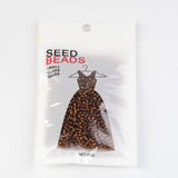 8/0 Glass Seed Beads, Silver Lined Round Hole, Round, Brown, 3mm, Hole: 1mm, about 1097pcs/50g