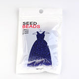 6/0 Frosted Round Glass Seed Beads, Blue, Size: about 4mm in diameter, hole:1.5mm, about 495pcs/50g