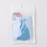 12/0 Opaque Colours Round Glass Seed Beads, Light Sky Blue, Size: about 2mm in diameter, hole:1mm, about 3303pcs/50g