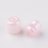 12/0 Opaque Colours Round Glass Seed Beads, Pink, 2mm, Hole:1mm, about 3303pcs/50g