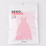 12/0 Opaque Colours Round Glass Seed Beads, Pink, 2mm, Hole:1mm, about 3303pcs/50g