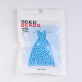 8/0 Opaque Colours Round Glass Seed Beads, Light Sky Blue, Size: about 3mm in diameter, hole:1mm, about 1101pcs/50g