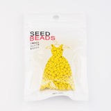 6/0 Opaque Colours Round Glass Seed Beads, Yellow, Size: about 4mm in diameter, hole:1.5mm, about 495pcs/50g, 50g/Set