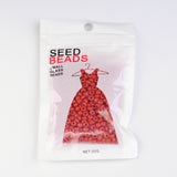 6/0 Opaque Colours Round Glass Seed Beads, Red, Size: about 4mm in diameter, hole:1.5mm, about 495pcs/50g, 50g/Set